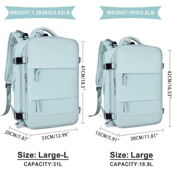 coowoz Large Travel Backpack For Women Men,Carry On Backpack,Hiking Backpack main image 8